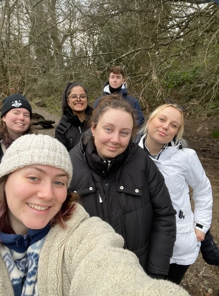 A group photo of the Cardiff University Otter Project team