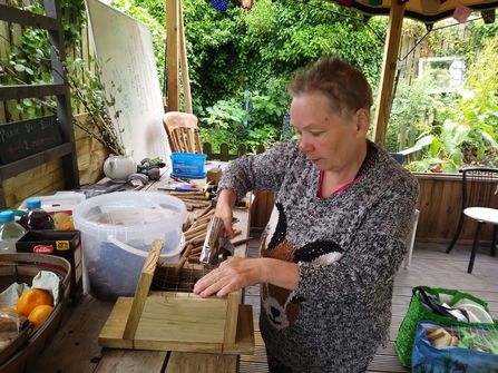 Bug hotel making