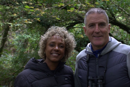 Iolo Williams and Gillian Burke