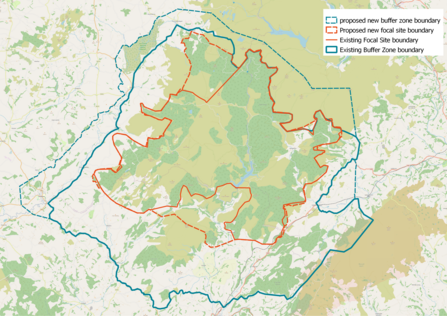 New MWRS Focal site boundaries