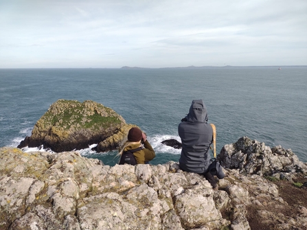 Ella, Skomer volunteer